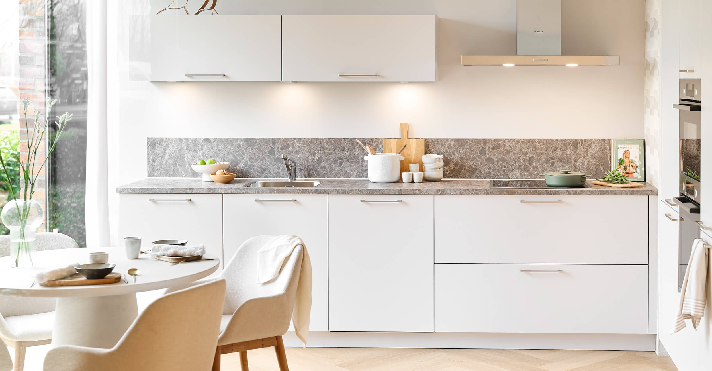 Overview witte concept130 keuken uit onze keukencollectie