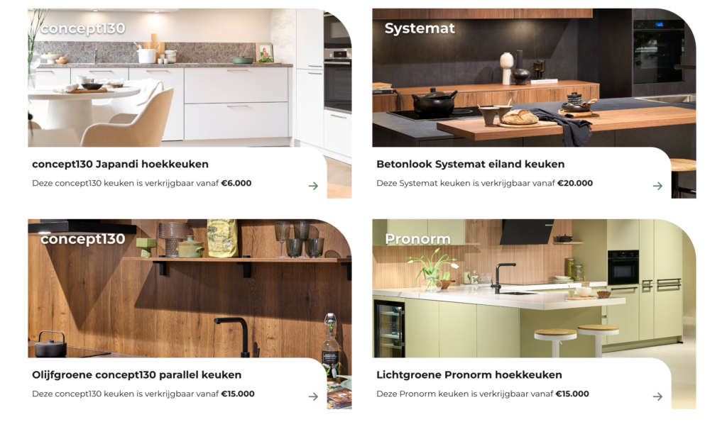 Een greep uit de keukencollectie van Eigenhuis Keukens