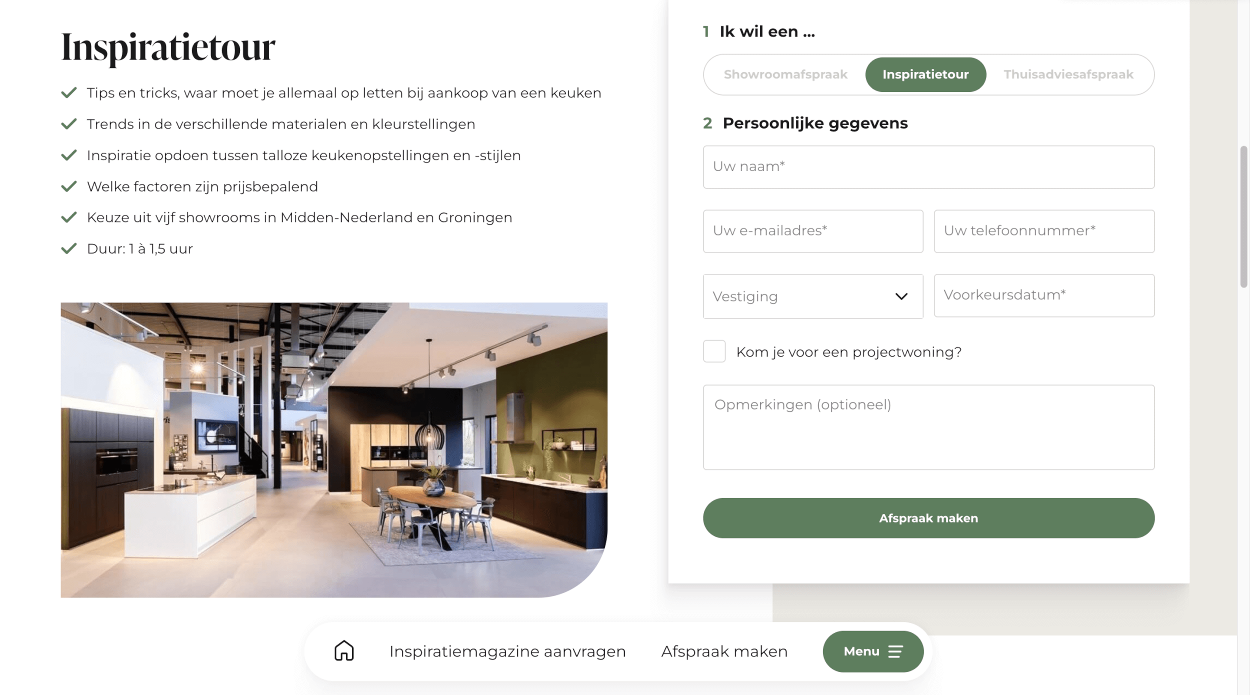 Inspiratietour bij Eigenhuis Keukens