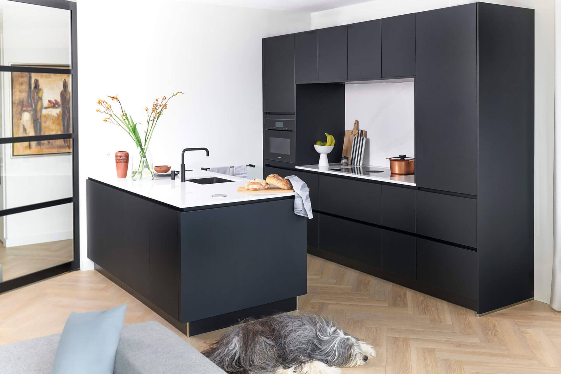 Keuken met schiereiland | Eigenhuis Keukens Moderne keuken met schiereiland en keukennis