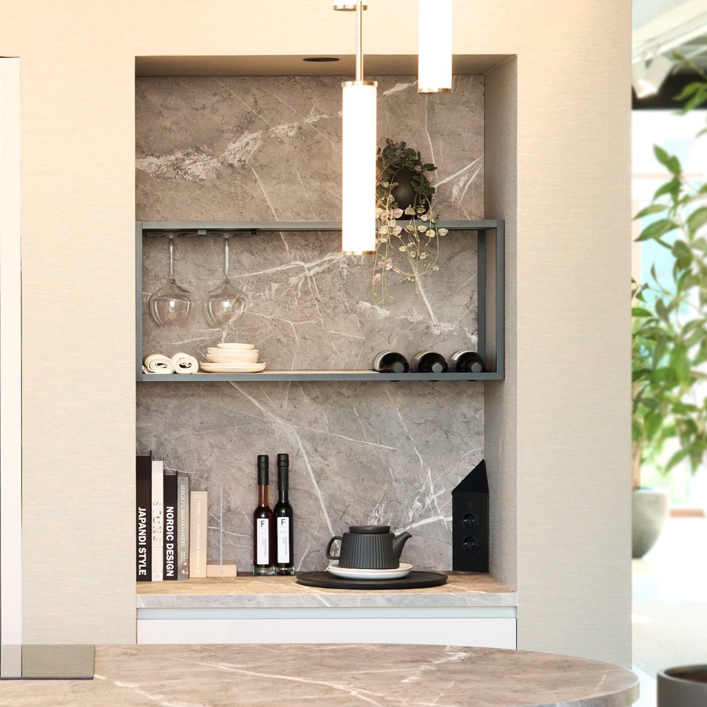 Witte concept130 eiland keuken met keukennis