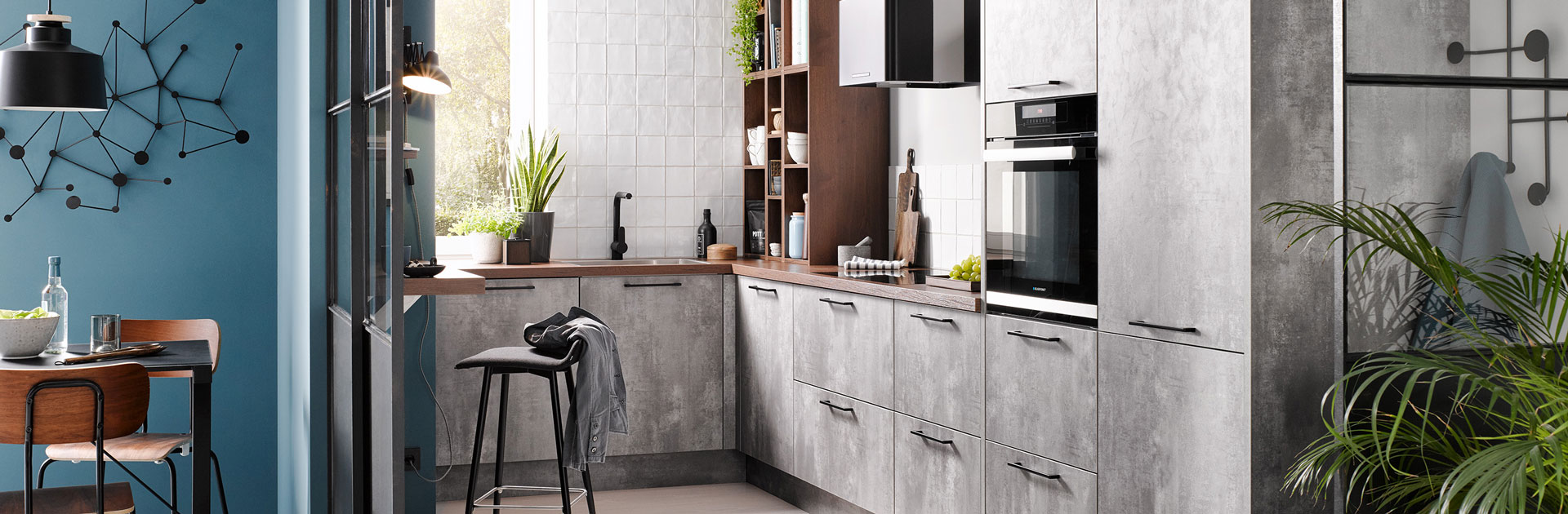 Betonlook keuken inspiratie | Eigenhuis Keukens