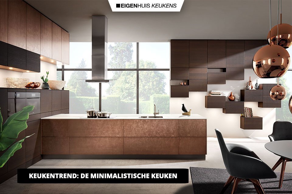 Bronze minimalistische keuken | Eigenhuis Keukens