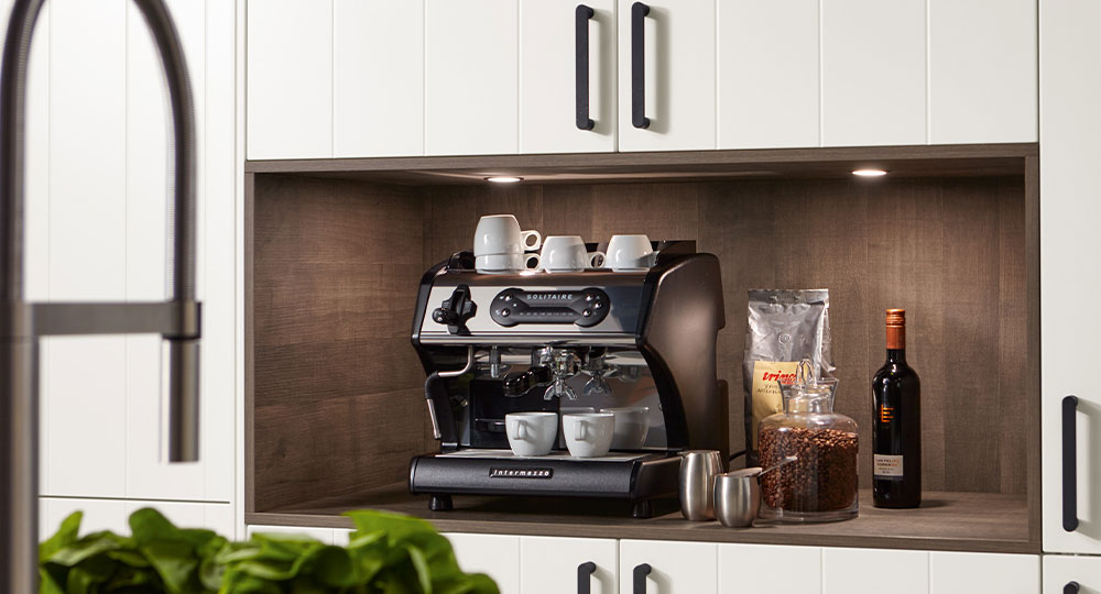 Coffee corner in een nis | Eigenhuis Keukens