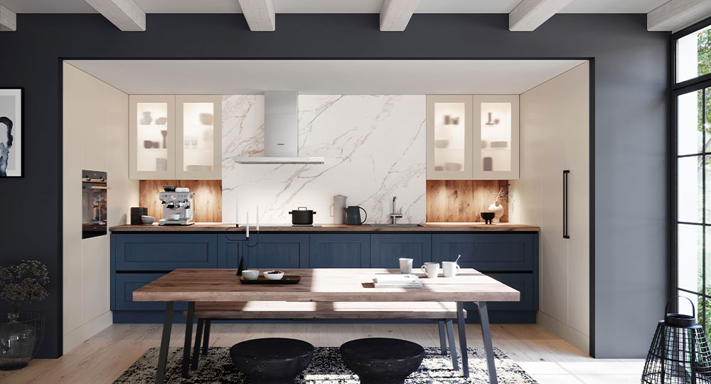 Donkerblauwe landelijke concept130 keuken | Eigenhuis Keukens