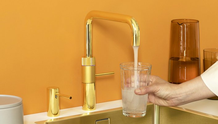 Gouden keukenkraan | Eigenhuis Keukens Gouden keukenkraan | Eigenhuis Keukens