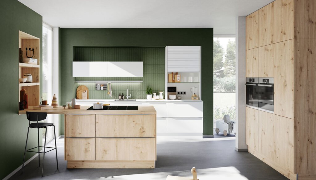 Groene Scandinavische keuken | Eigenhuis Keukens Groene Scandinavische keuken | Eigenhuis Keukens