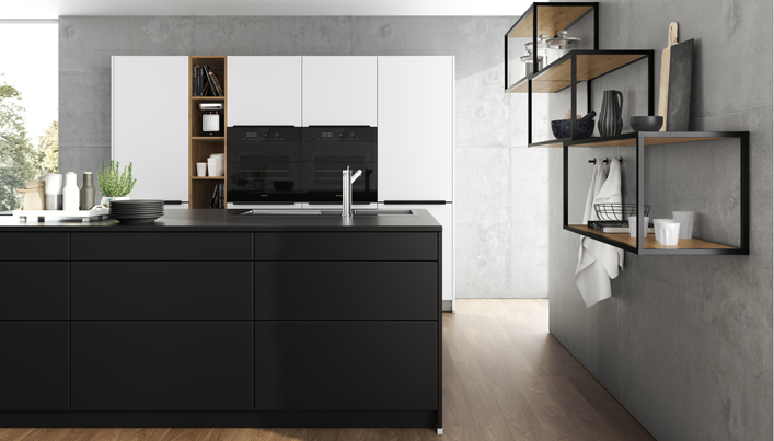 Mat zwarte keuken | Eigenhuis Keukens Mat zwarte keuken | Eigenhuis Keukens