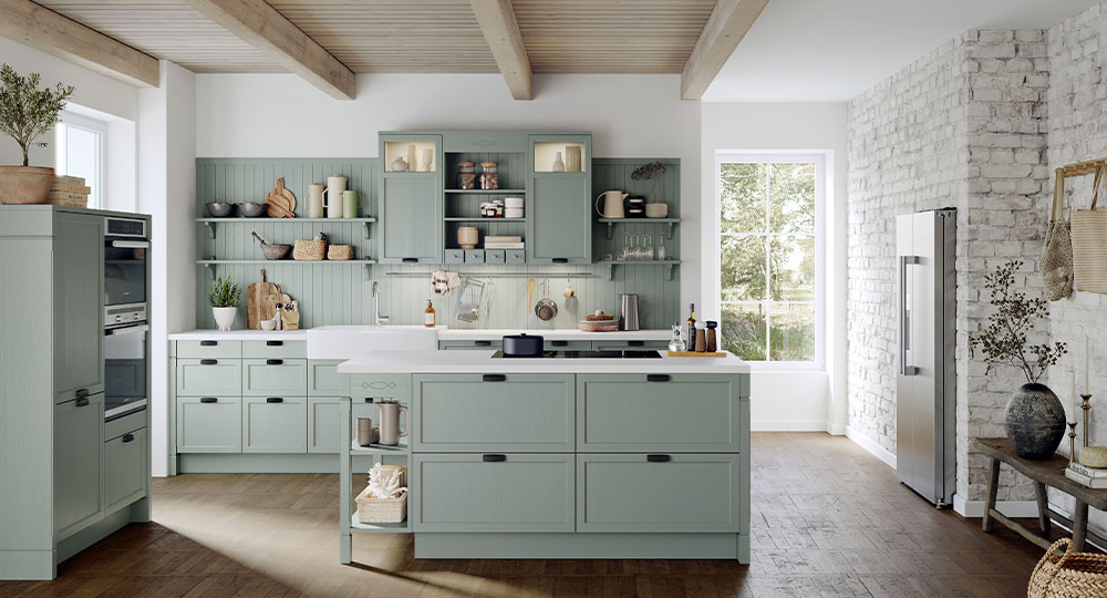 Mint groene landelijke concept130 keuken | Eigenhuis Keukens