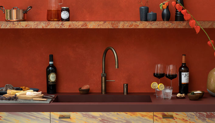 Quooker Fusion in Messing Patina | Eigenhuis Keukens Quooker Fusion in Messing Patina | Eigenhuis Keukens