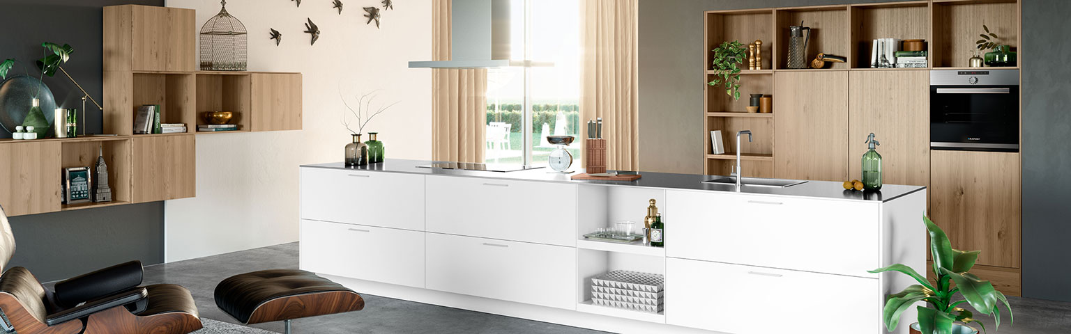 Witte moderne keuken | Eigenhuis Keukens